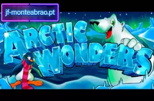 Der Bildschirm des Spielautomaten Arctic Wonders zeigt Eisb&auml;ren und eisige Walzen