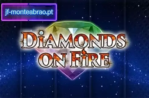 Símbolos de alto pagamento de diamantes em chamas Pedras preciosas do slot Diamonds On Fire